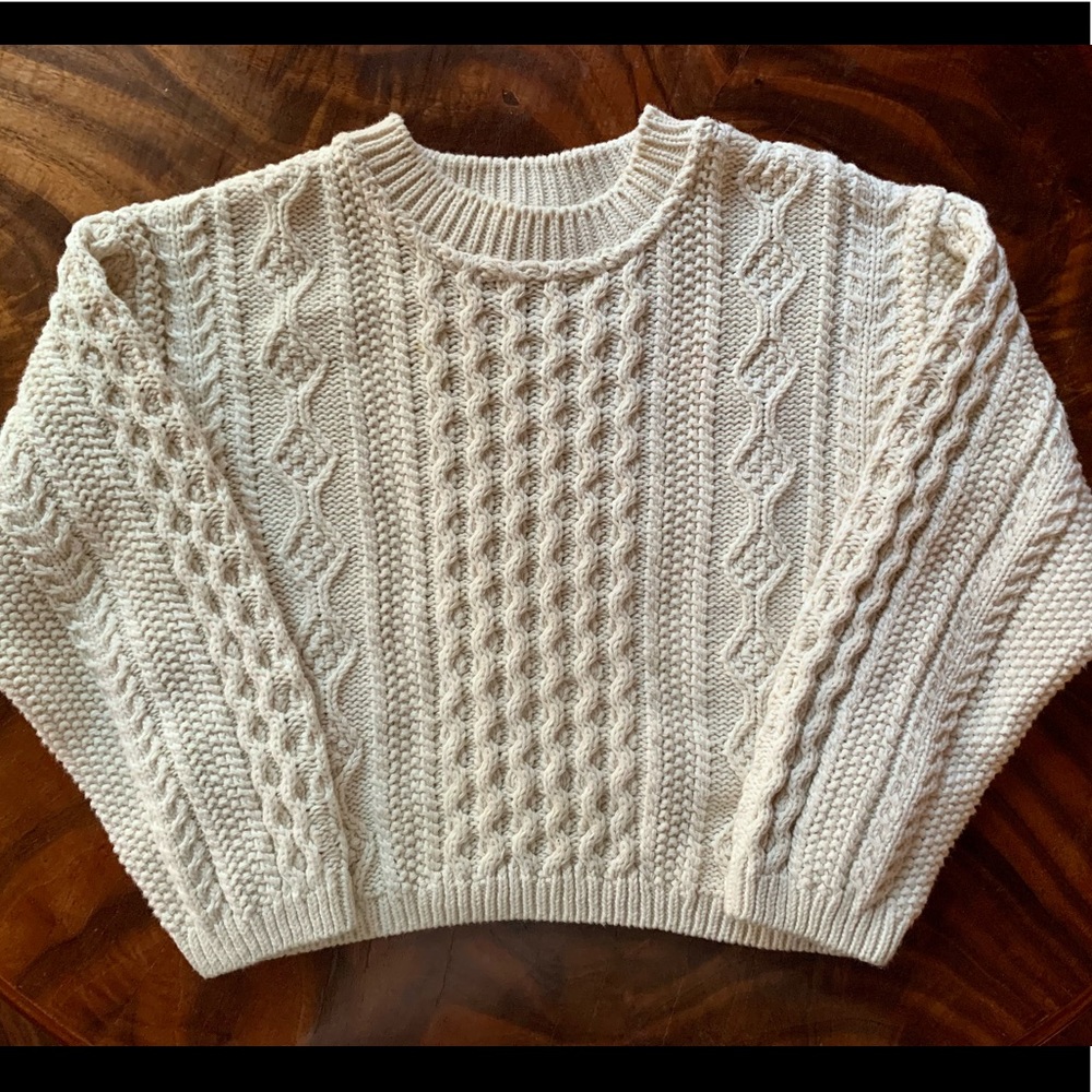 Beautiful soft Irish-knit sweater
